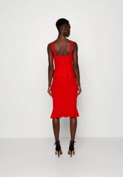 Jace Peplum Dress - Jerseyjurk - Red -Fashion Verkoop 4af9452cc4ee40fbb2c00eb90a9d6b28
