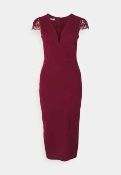 Elizabet Lace Midi - Cocktailjurk - Wine -Fashion Verkoop 4c50789ea366491185a774fa4f4c09cd