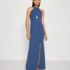 Wal G Hannah Cut Out Maxi - Galajurk - Denim Blue -Fashion Verkoop 4d5719d3967b4d28aa217f91bc7154ee