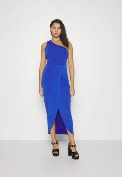 Wal G Party Bina One Shoulder Midi - Jerseyjurk - Electric Blue -Fashion Verkoop 4e9df30f2f9e43d79e7aa98f18240c66