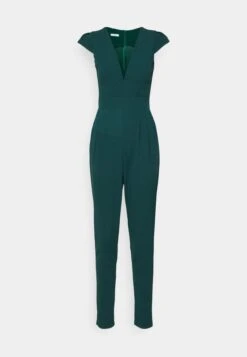 Wal G Short Sleeve V Neck - Jumpsuit - Forest Green -Fashion Verkoop 50ae236371e74798ba213bd843d09178