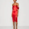 Wal G Gina Ruffle Midi - Cocktailjurk - Red -Fashion Verkoop 525388e8c82e436cab659f390f3188a3