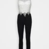 Jumpsuit - Black/White -Fashion Verkoop 56b247b6a1c446edb0d2139e972a6d30