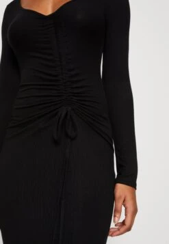 Wal G Del Gathered Midi - Jerseyjurk - Black -Fashion Verkoop 5706d63d17454caf9f06198439813c8a