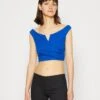 Wal G Valentines Heart Crop - Top - Electric Blue -Fashion Verkoop 58178c91e9dc45bcb817512266df81fc