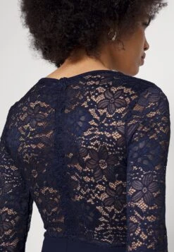 Wal G Blake Long Sleeve - Jumpsuit - Navy Blue -Fashion Verkoop 583b4de0ee1e4d57bec8acc350cda955