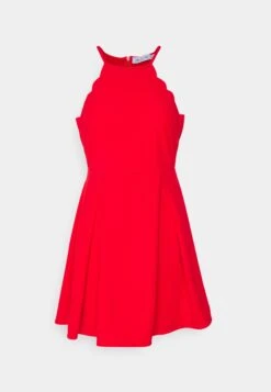 Scallop Edge Dress - Jurk - Red -Fashion Verkoop 58e4590ba3274e6682243f9b878bb809