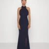 Halter Neck Maxi Dress - Cocktailjurk - Navy Blue -Fashion Verkoop 5bb8d369719c4dcea652cfcb5121c4ea