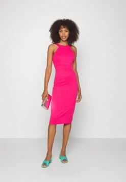 Wal G Jimmy Midi Dress - Jerseyjurk - Dark Fushia -Fashion Verkoop 5c10ecead7fc4ecc9a3f098066f82d38