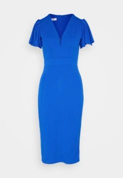 Wal G Antalya Ruffle Midi - Cocktailjurk - Electric Blue -Fashion Verkoop 5dc292d684e34b05914c2653b3b34a6e