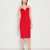 Wal G Dolly V Neck Midi - Jerseyjurk - Red -Fashion Verkoop 621a413e44c24ce89a821c5ebbe2df3a