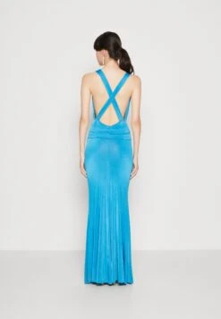 Wal G Angelina Cross Back Maxi - Jerseyjurk - Ocean Blue -Fashion Verkoop 65b323cde0a5477fb9c2e65285810113