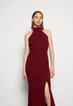 Wal G Sara Halter Neck Maxi Dress - Galajurk - Berry Wine -Fashion Verkoop 67eec78fc79942279c729b43de3ef5ea