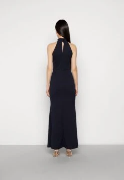 Wal G Halter Neck Maxi Dress - Galajurk - Navy Blue -Fashion Verkoop 689533d5e08c42ed89b9991a10464009