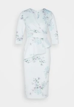 Wal G Wedding - Isabella Wrap Midi - Cocktailjurk - Light Blue -Fashion Verkoop 6a513ff9bf394976b4c931bf26246b08