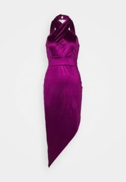 Wal G Lenny Cross Neck Midi - Cocktailjurk - Plum -Fashion Verkoop 6de73432f39342d5a2a1616ba0bde55d