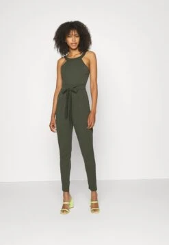 Wal G Jimmy Tie Back - Jumpsuit - Khaki Green -Fashion Verkoop 6fb80f2b657e45ccafaee07d4ca8ed30