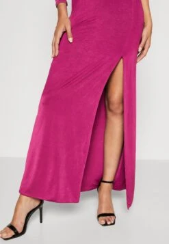 Wal G Arrabella One Sleeve Maxi - Jerseyjurk - Magenta -Fashion Verkoop 7185c3cc4813489a9156b4283602e0ec