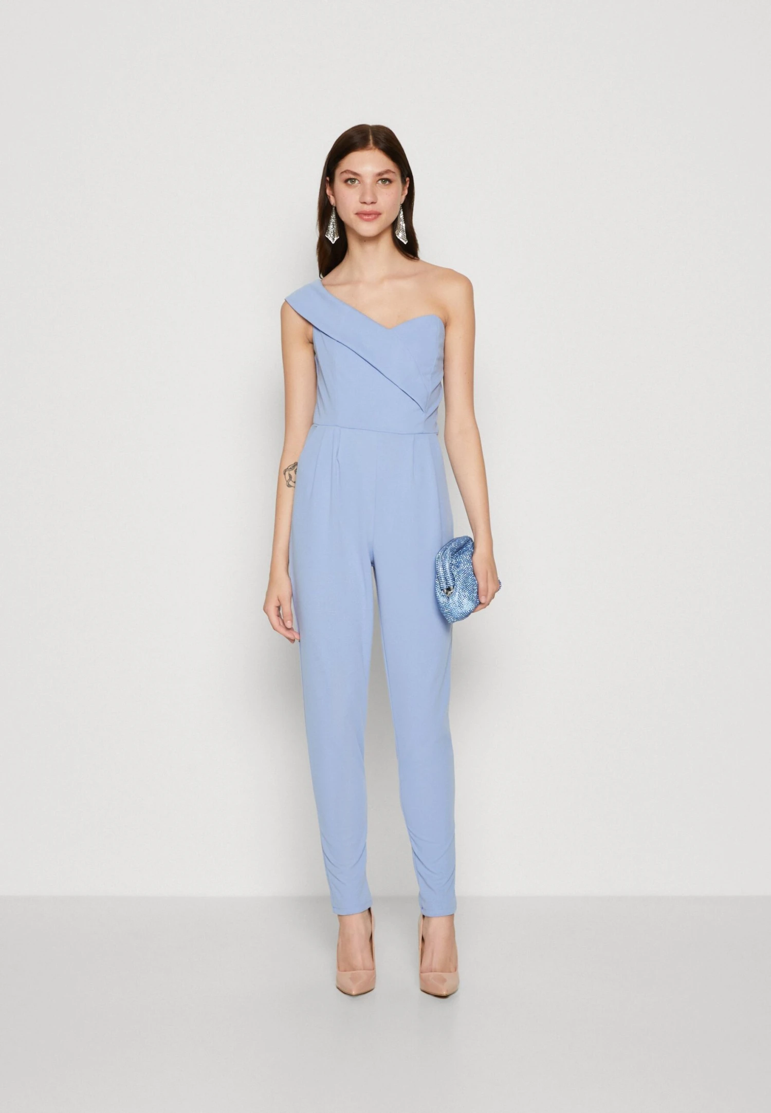Wal G Halli Ruffe - Jumpsuit - Powder Blue 4 Wal G Halli Ruffe - Jumpsuit - Powder Blue - Afbeelding 2