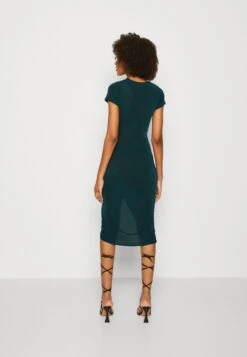 Wal G Wrap Midi Dress - Gebreide Jurk - Forest Green -Fashion Verkoop 7387f7b595b141b5abb06dff2666d12d