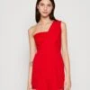 Wal G Lula One Shoulder - Jumpsuit - Red 2 Wal G Lula One Shoulder - Jumpsuit - Red -Fashion Verkoop 752d598873454f2dba67b1e119d79ec1