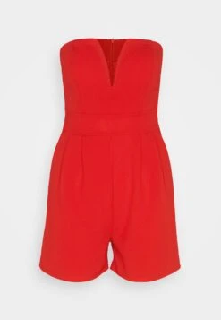 Wal G Christa V Neck Playsuit - Jumpsuit - Red -Fashion Verkoop 77facf82b486485f87eca45bee580a10