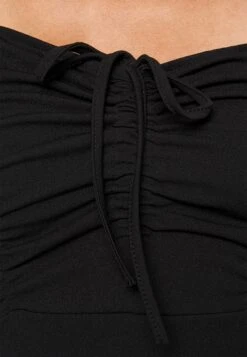 Cyndee Front Tie Midi Dress - Jerseyjurk - Black -Fashion Verkoop 78dc83b3f5c64b509e6bd350020e6978