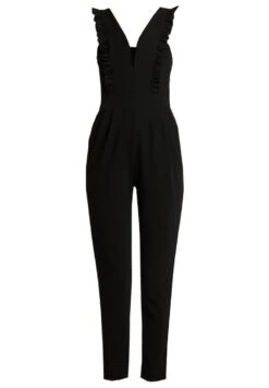 Wal G Rayna Ruffled- Jumpsuit - Black -Fashion Verkoop 7f7ee222e7fe4c9ebcb7ccc006324b26