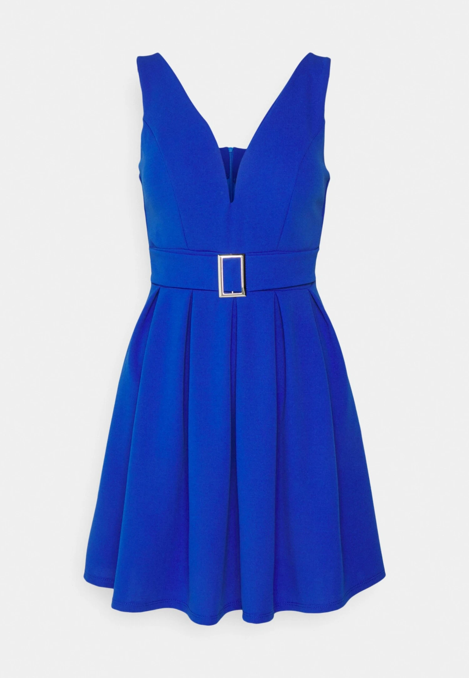 Debbie Buckle Skater Dress - Cocktailjurk - Electric Blue 3 Debbie Buckle Skater Dress - Cocktailjurk - Electric Blue