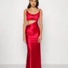 Wal G Sharara Cut Out Dress - Cocktailjurk - Red -Fashion Verkoop 8302c1ad83144c4ea8699bb079f2eb61