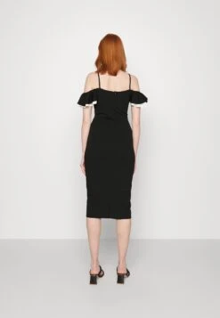 Wal G Simah Frill Midi Dress - Jerseyjurk - Black/White 10 Wal G Simah Frill Midi Dress - Jerseyjurk - Black/White -Fashion Verkoop 875e0b883e7b4f489069f67f47a236f0