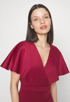 Wedding Petite Betty Wrap Midi Dress - Etui-Jurk - Wine -Fashion Verkoop 8790b027e4594296a40f3eb07508de9d
