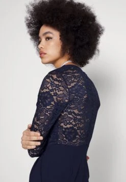 Wal G Blake Long Sleeve - Jumpsuit - Navy Blue -Fashion Verkoop 8883dcbe4a8a41b6b71a3cddf32dedda