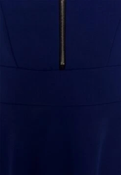 Wal G Danya Ruffle Sleeve Zip Skater Dress - Jerseyjurk - Electric Blue -Fashion Verkoop 88d3447a36a844a98f71beccdeae305c