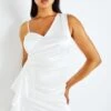 Wal G Tanya Ruffle Mini - Cocktailjurk - White -Fashion Verkoop 8936e454c45f4b0f8cbce30b88ef38f9