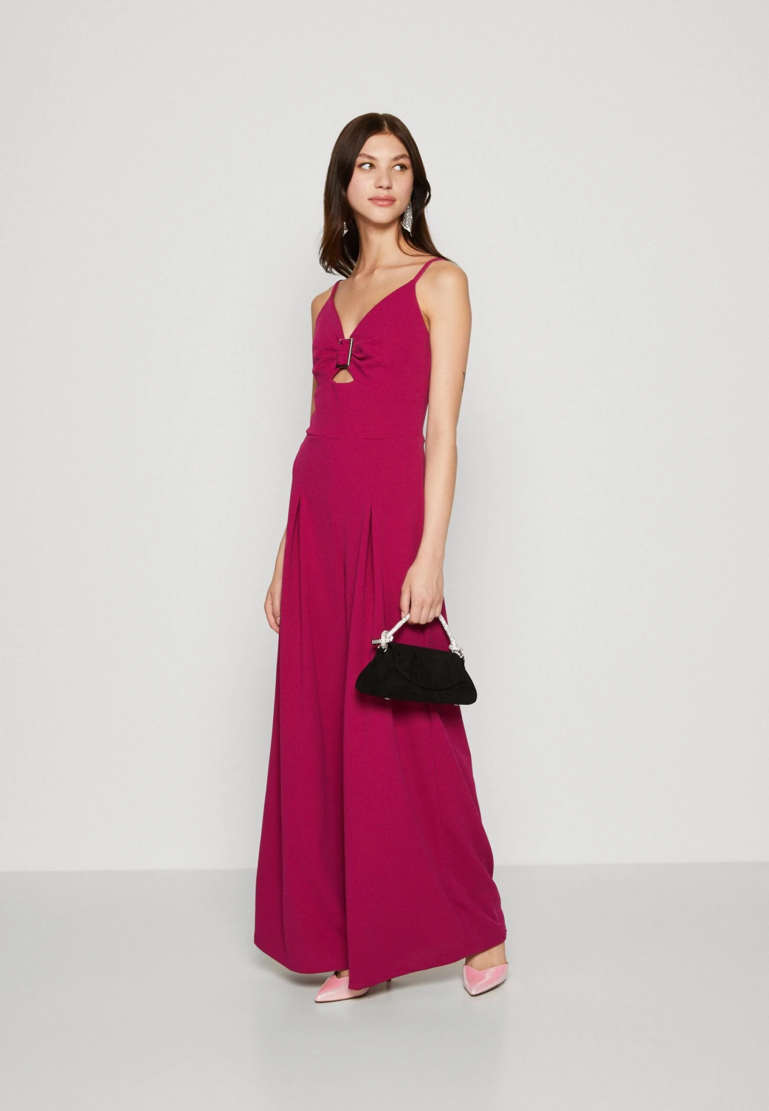 Wal G Charlie Buckle - Jumpsuit - Raspberry 4 Wal G Charlie Buckle - Jumpsuit - Raspberry - Afbeelding 2