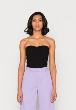 Wal G Lykke Boned Bandeau - Top - Black