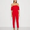 Wal G Luette Off Shoulder - Jumpsuit - Red -Fashion Verkoop 8f2ca35d2f9d4d1b861f56ed5eeb9f45