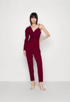 Wal G Ciaramin One Sleeve Jumpsuit - Jumpsuit - Berry Wine -Fashion Verkoop 900098a632e34fbbb357534cde47c883