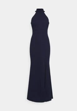Halter Neck Maxi Dress - Cocktailjurk - Navy Blue -Fashion Verkoop 920cd7bb90c84aa6b2343f28ea510460