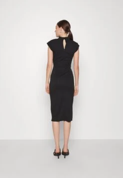 Bambinaroll Neck Midi Dress - Jerseyjurk - Black -Fashion Verkoop 9306d8d5949d4136878a3565d3227aa6