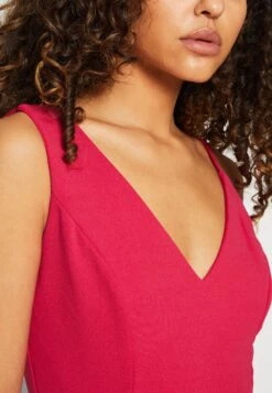 Wal G Sweeny Peplum Midi Dress - Jerseyjurk - Dark Fuchsia -Fashion Verkoop 935fb0d745d74258997192c3efb1245d