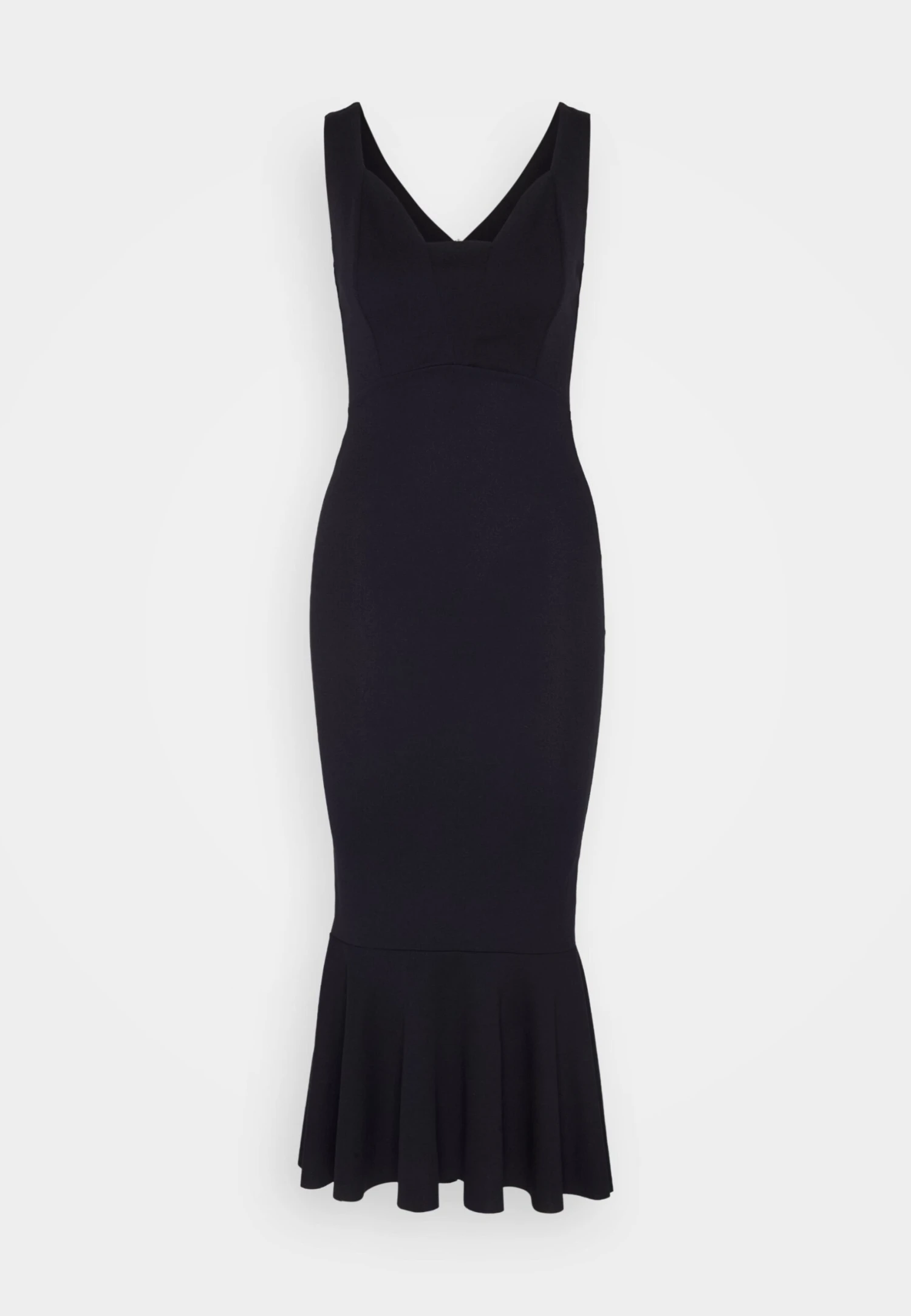 Wal G Anabella Ruffle Bottom Midi - Jerseyjurk - Navy Blue 7 Wal G Anabella Ruffle Bottom Midi - Jerseyjurk - Navy Blue - Afbeelding 5