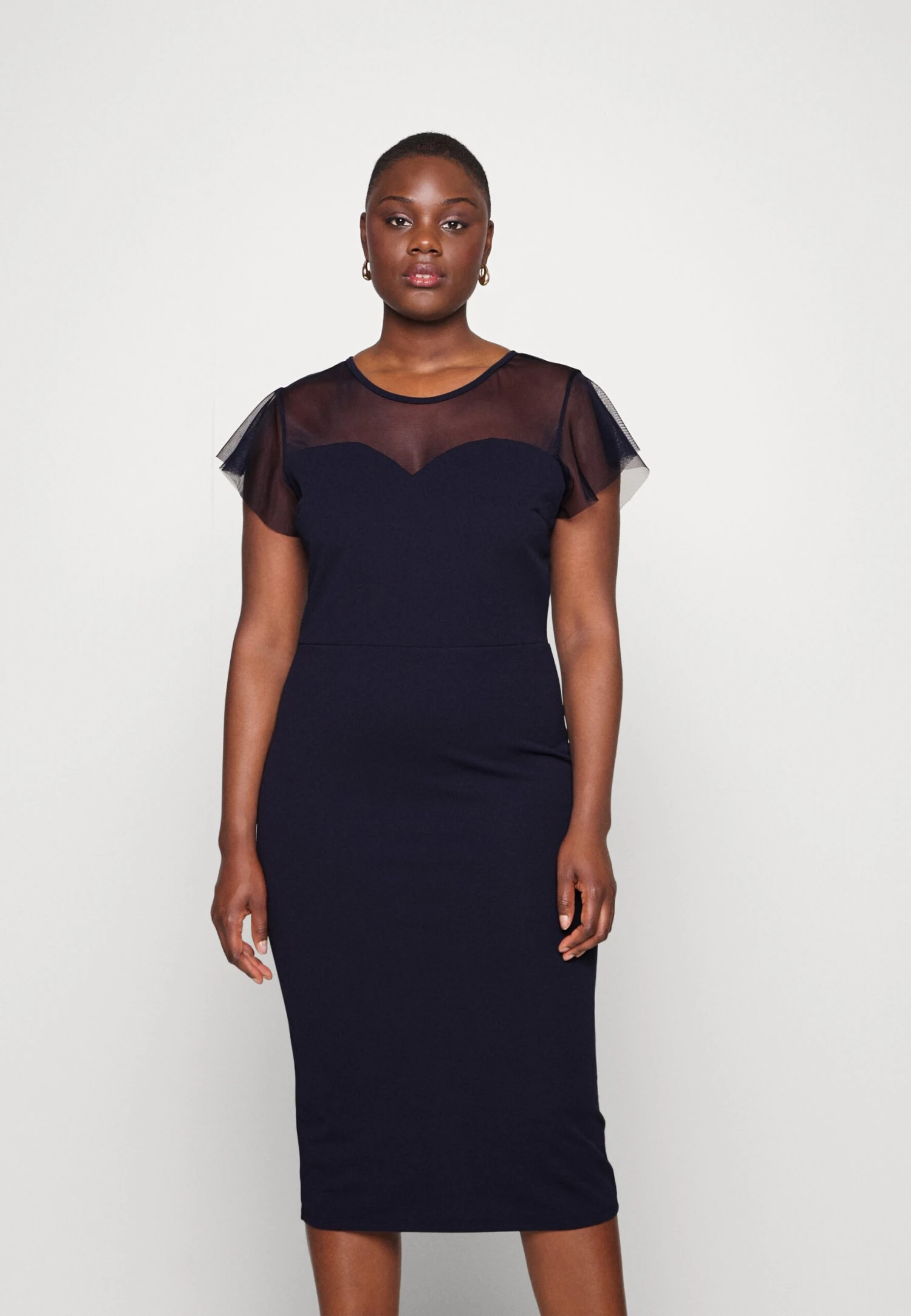 Donda- Cocktailjurk - Navy Blue 3 Donda- Cocktailjurk - Navy Blue