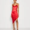 Wal G Archie Asymmetric Midi - Cocktailjurk - Red -Fashion Verkoop 9bf823ec76e44f8b9f9cf7d683221a0e