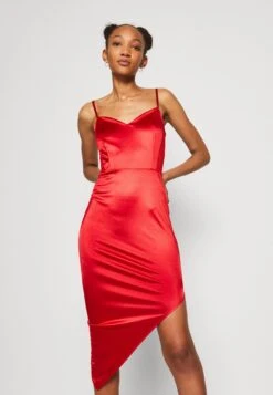 Wal G Archie Asymmetric Midi - Cocktailjurk - Red -Fashion Verkoop 9c6b916903464019bbc845dc34233eed