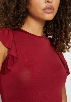 Wal G Ben Ruffle Bodysuit - T-Shirt Print - Burgundy 13 Wal G Ben Ruffle Bodysuit - T-Shirt Print - Burgundy -Fashion Verkoop 9fc2404e557440c7b40bd01efa5199e1