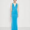 Wal G Angelina Cross Back Maxi - Jerseyjurk - Ocean Blue -Fashion Verkoop 9febcf80311246b6bd9cb13d19a243fc