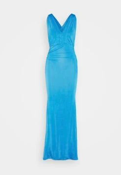 Wal G Angelina Cross Back Maxi - Jerseyjurk - Ocean Blue -Fashion Verkoop a1b604c58ecb4f60a80a83de79394f64