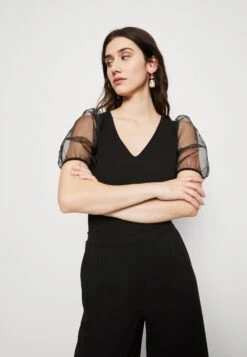 Wal G Matila Bodysuit - T-Shirt Print - Black -Fashion Verkoop a262e6a7a4d74cab9b65d22fd4637215